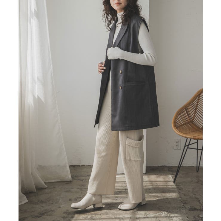 リブニットカーゴパンツ 韓国 夢展望 | 夢展望 | 詳細画像7 