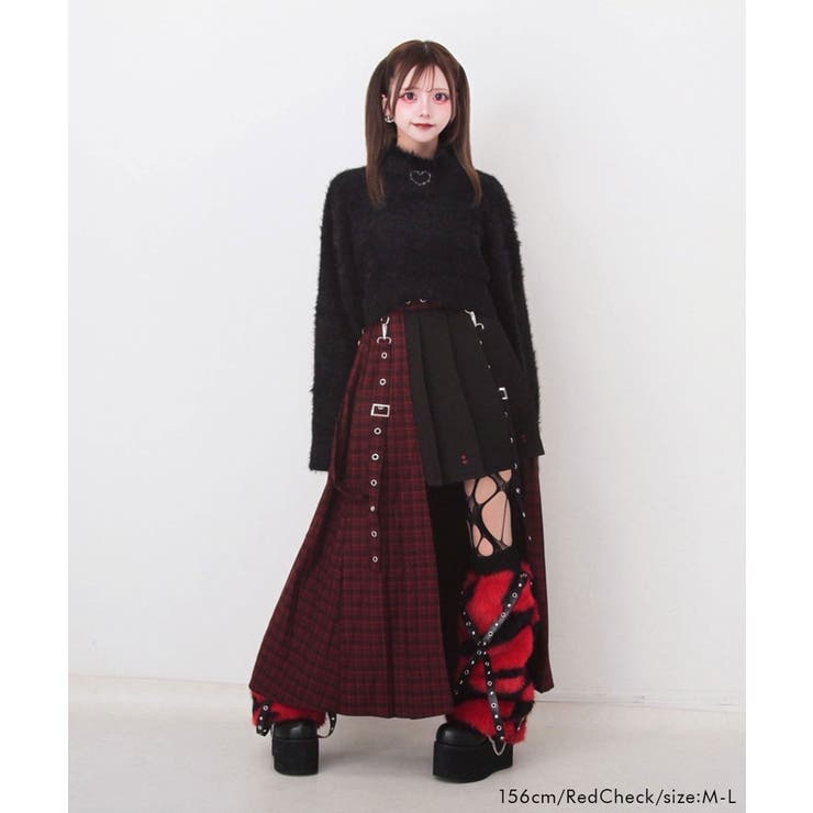 イミテーションプリーツスカート 量産型 地雷系 夢展望 | DearMyLove | 詳細画像2 