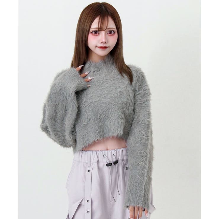 クロップドシャギーニット 量産型 地雷系 夢展望 | DearMyLove | 詳細画像11 