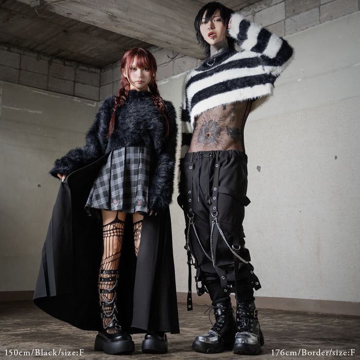 クロップドシャギーニット 量産型 地雷系 夢展望 | DearMyLove | 詳細画像15 