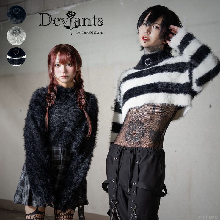 クロップドシャギーニット 量産型 地雷系 夢展望 | DearMyLove | 詳細画像1 