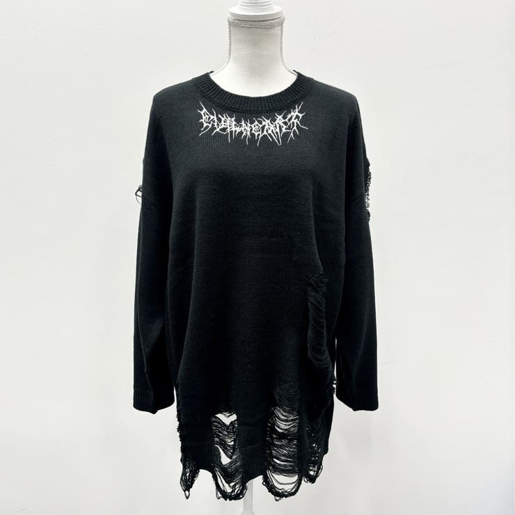ロゴグランジビッグニット 量産型 地雷系 夢展望 | DearMyLove | 詳細画像8 