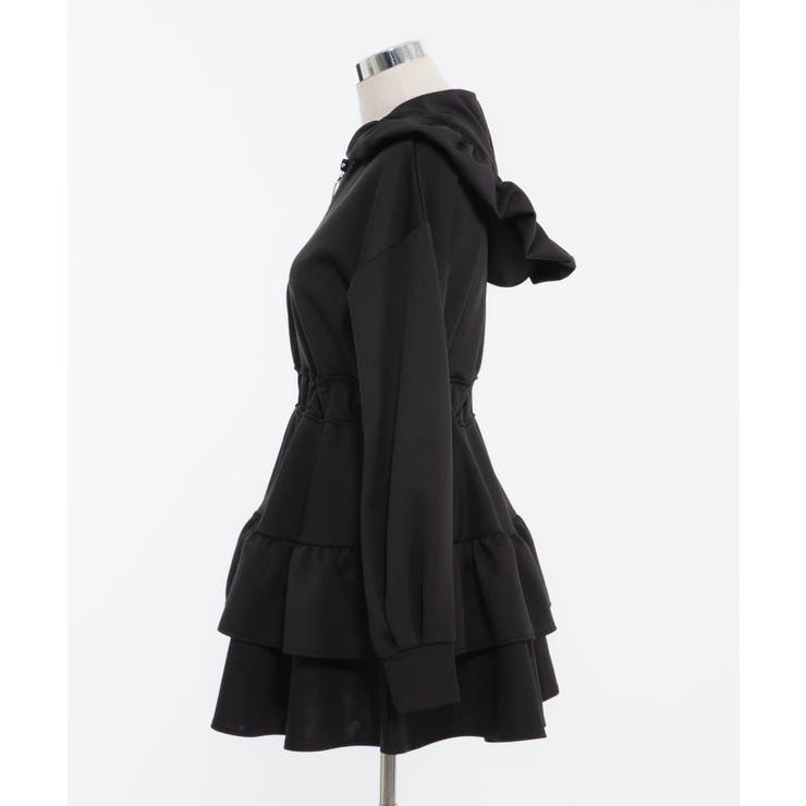 フードフリルハートキラキラティアードワンピ 韓国 夢展望 | 夢展望 | 詳細画像10 