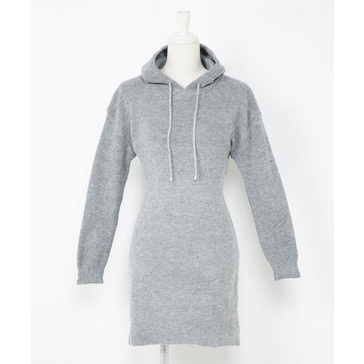 フードゆるピタニットワンピース 韓国 夢展望 | 夢展望 | 詳細画像5 