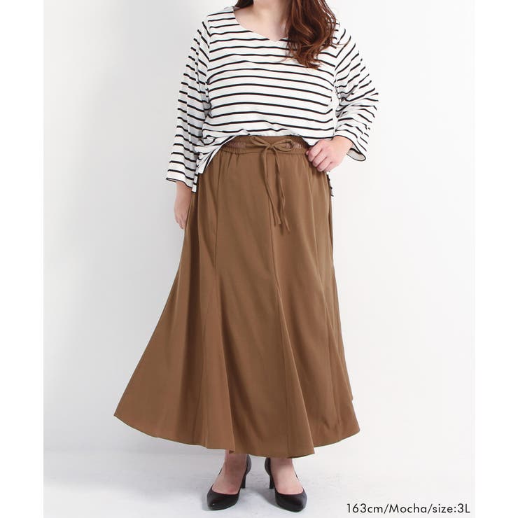 ウエストゴムフレアマーメイドスカート 韓国 夢展望 | 夢展望 | 詳細画像4 