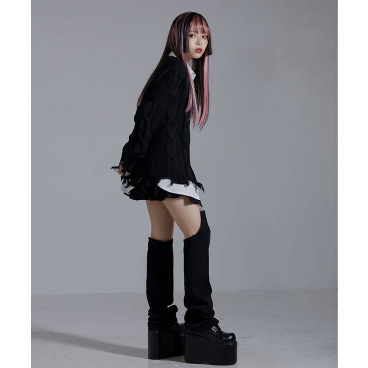 レッグウォーマー付スタッズデザインプリーツスカパンセット 韓国 夢展望 | 夢展望 | 詳細画像10 