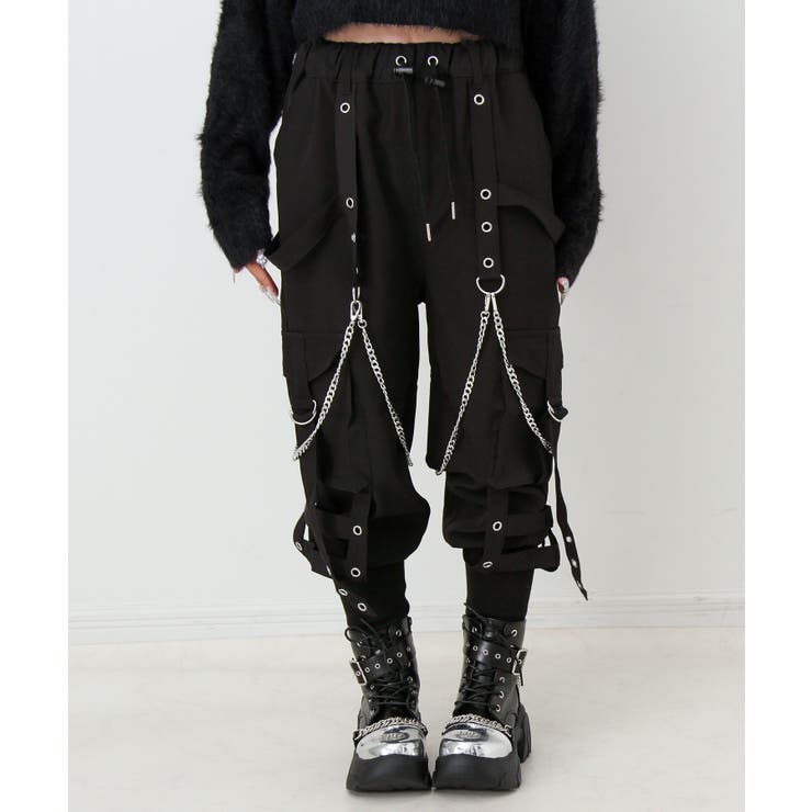 裾リブミリタリーパンツ 量産型 地雷系 夢展望 | DearMyLove | 詳細画像4 