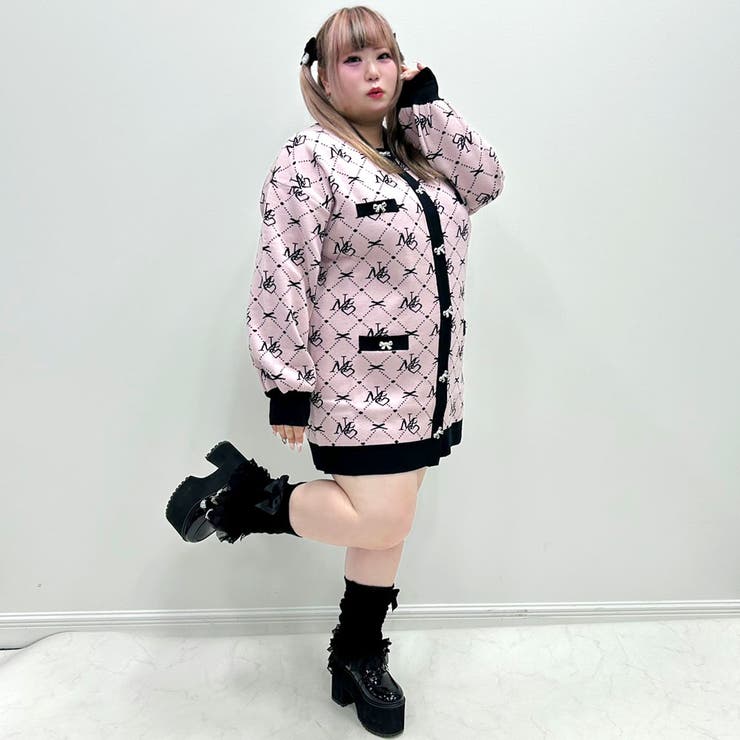 MLモノグラムニットカーディガン 量産型 地雷系 夢展望 | DearMyLove | 詳細画像14 