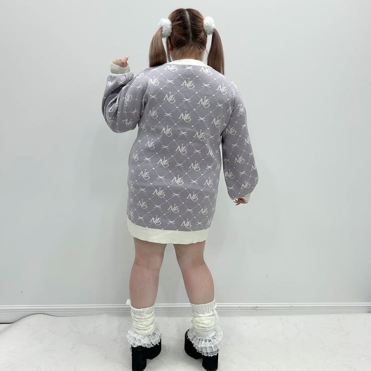MLモノグラムニットカーディガン 量産型 地雷系 夢展望 | DearMyLove | 詳細画像16 