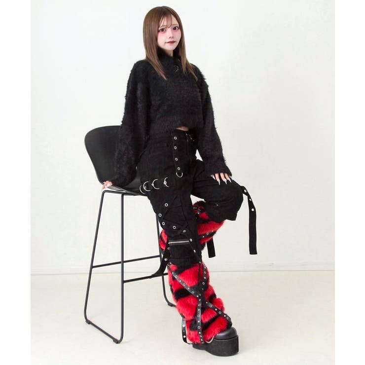 2WAYボンデージデニムパンツ 量産型 地雷系 夢展望 | DearMyLove | 詳細画像6 