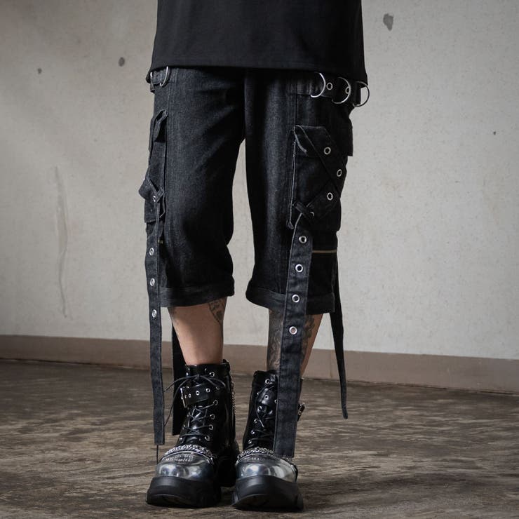 2WAYボンデージデニムパンツ 量産型 地雷系 夢展望 | DearMyLove | 詳細画像6 