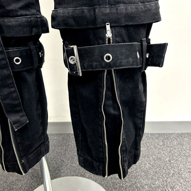 DearMyLove 地雷量産 上下2点 2WAYボンデージデニムパンツ 量産型 地雷系 夢展望[品番