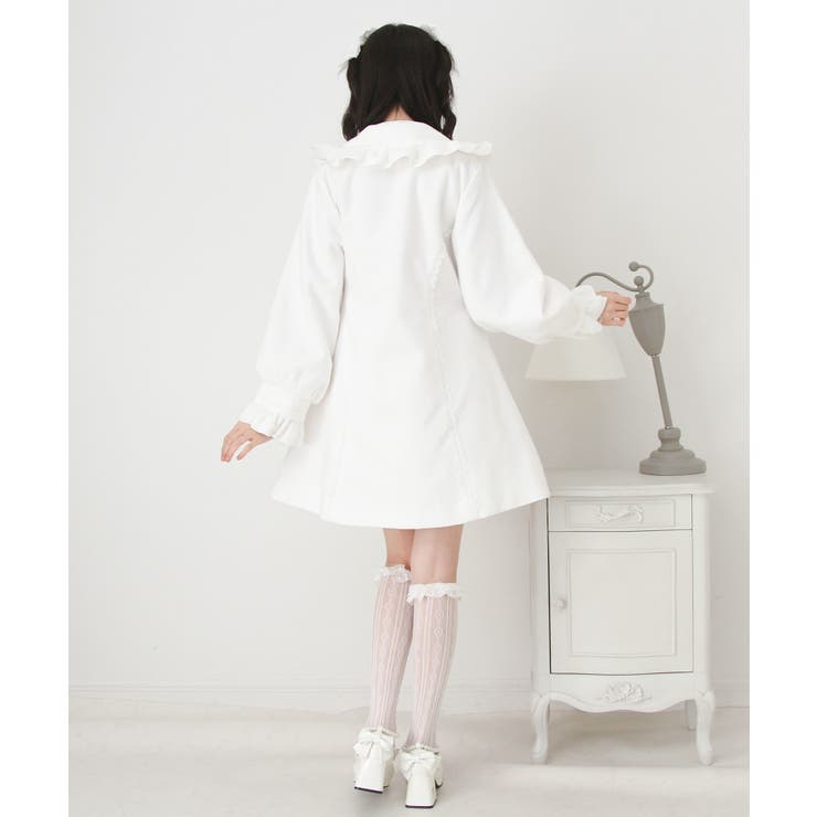 丸襟ヨークリボンフリルコート 量産型 地雷系 夢展望 | DearMyLove | 詳細画像15 