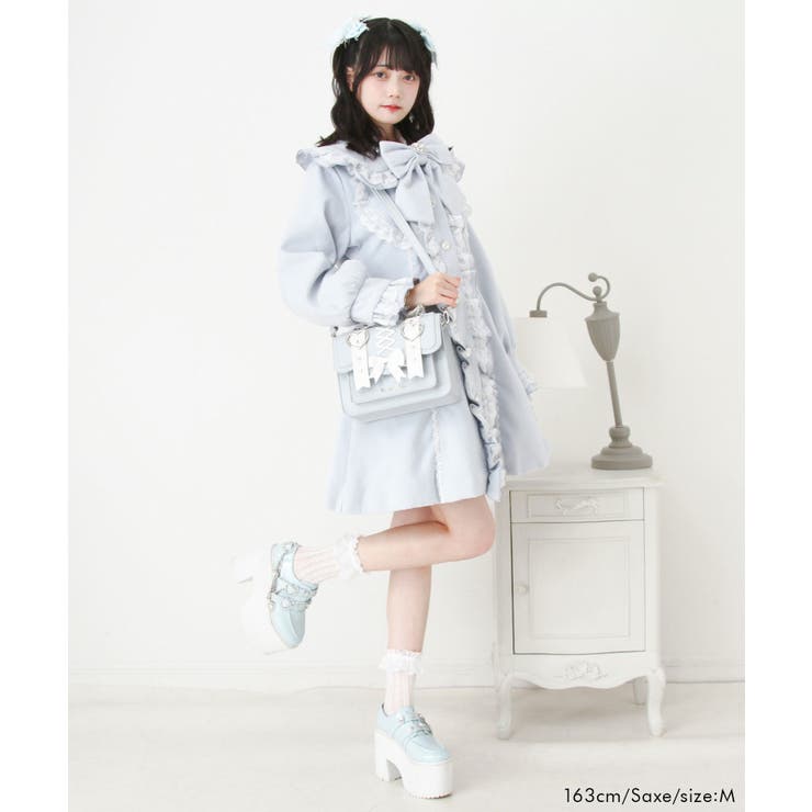 丸襟ヨークリボンフリルコート 量産型 地雷系 夢展望 | DearMyLove | 詳細画像18 