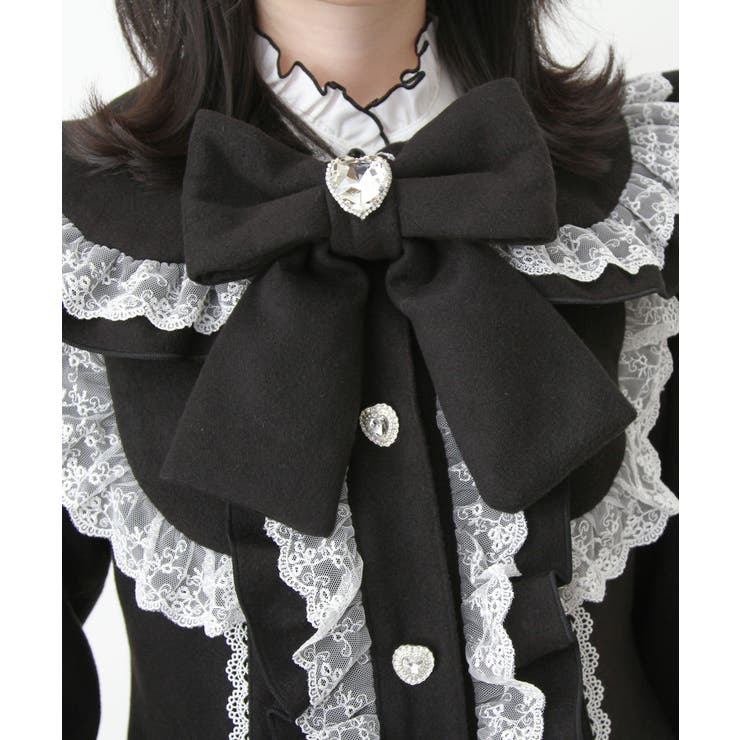 丸襟ヨークリボンフリルコート 量産型 地雷系 夢展望 | DearMyLove | 詳細画像28 