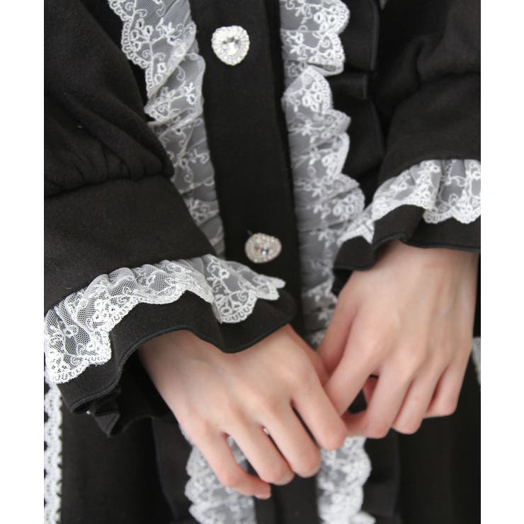 丸襟ヨークリボンフリルコート 量産型 地雷系 夢展望 | DearMyLove | 詳細画像32 