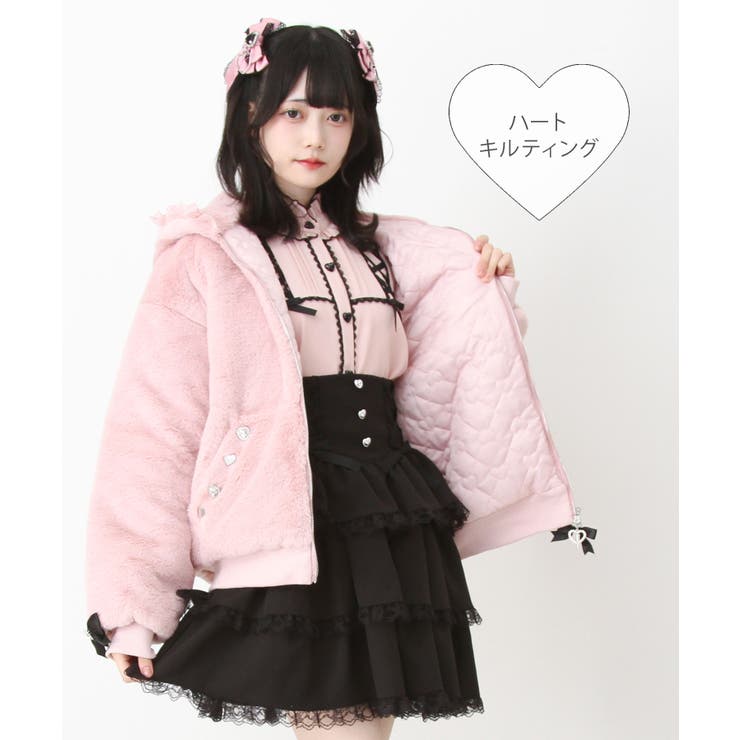 レースフードファーブルゾン 量産型 地雷系 夢展望 | DearMyLove | 詳細画像2 