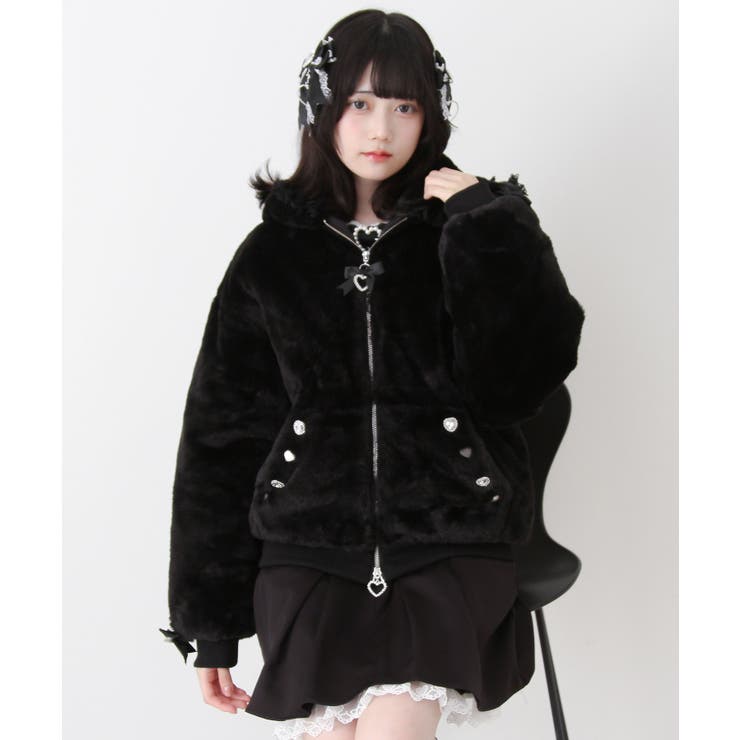 レースフードファーブルゾン 量産型 地雷系 夢展望 | DearMyLove | 詳細画像29 