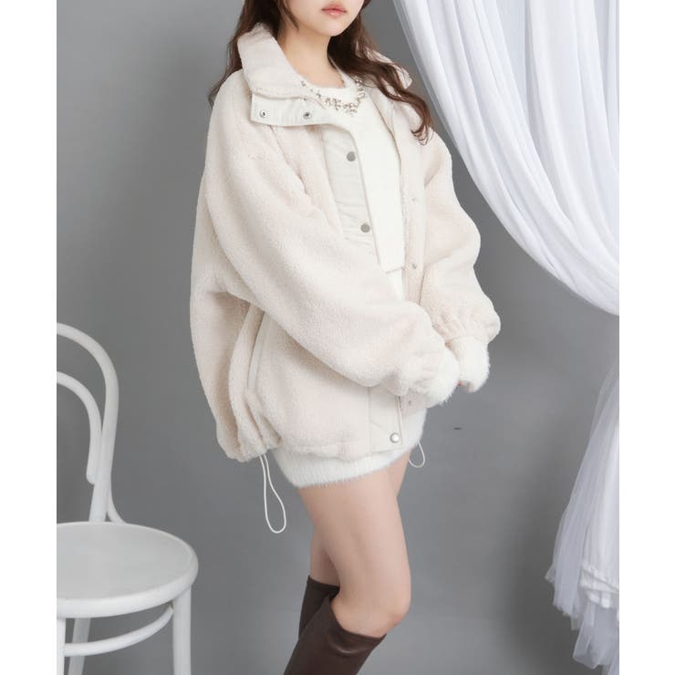 アームウォーマー付ビジューシャギーミニスカートセットアップ3点セット 韓国 夢展… | 夢展望 | 詳細画像8 