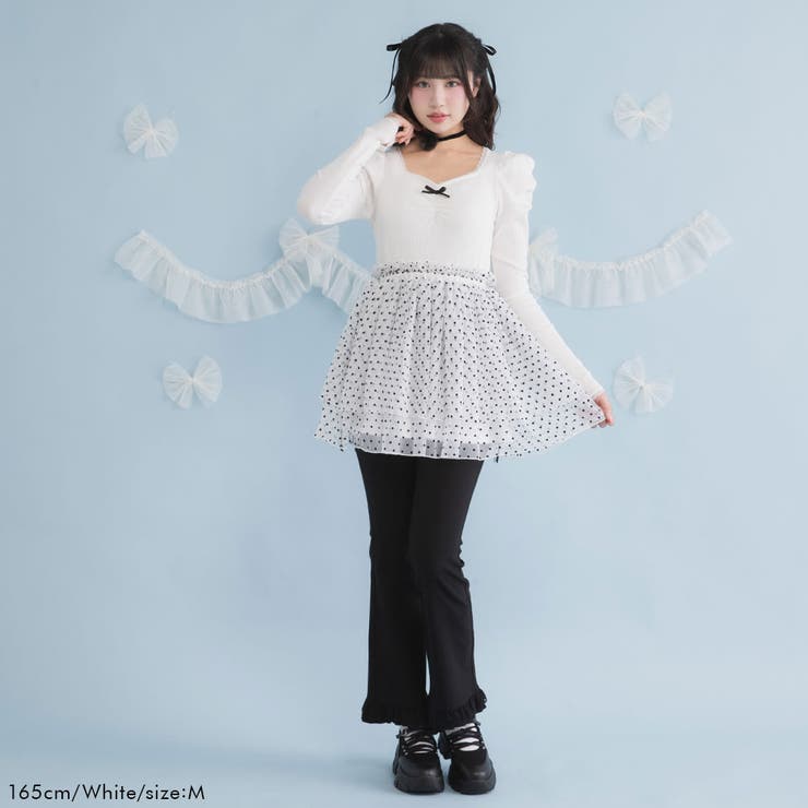 チュールドッキングミニワンピース【大きいサイズ有】 量産型 地雷系 夢展望 | DearMyLove | 詳細画像2 