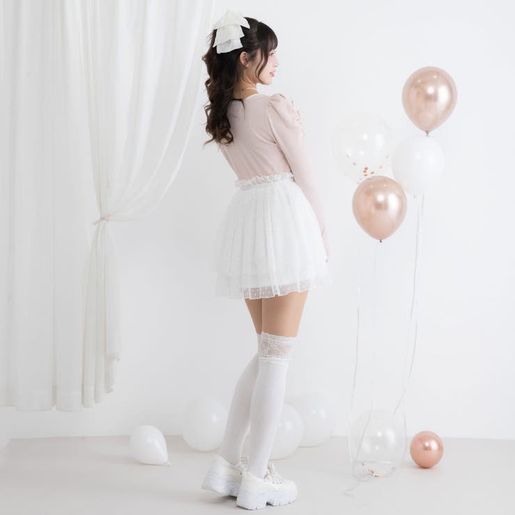 チュールドッキングミニワンピース【大きいサイズ有】 量産型 地雷系 夢展望 | DearMyLove | 詳細画像8 