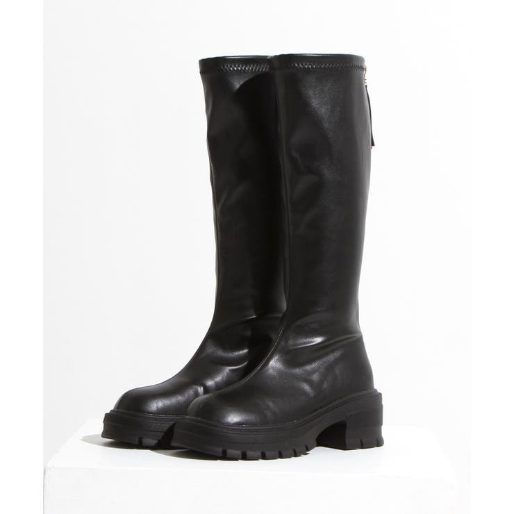 厚底ヒールロングストレッチブーツ 韓国 夢展望 | 夢展望 | 詳細画像8 