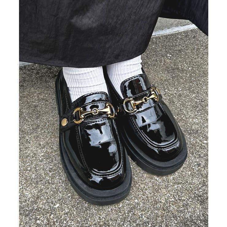 5cmヒールカスタムバックルローファー 韓国 夢展望 | 夢展望 | 詳細画像4 