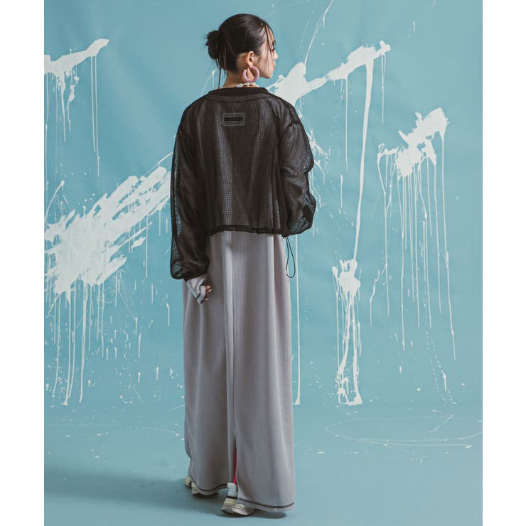 ボリュームスリーブメッシュブルゾン 韓国 夢展望 | 夢展望 | 詳細画像7 