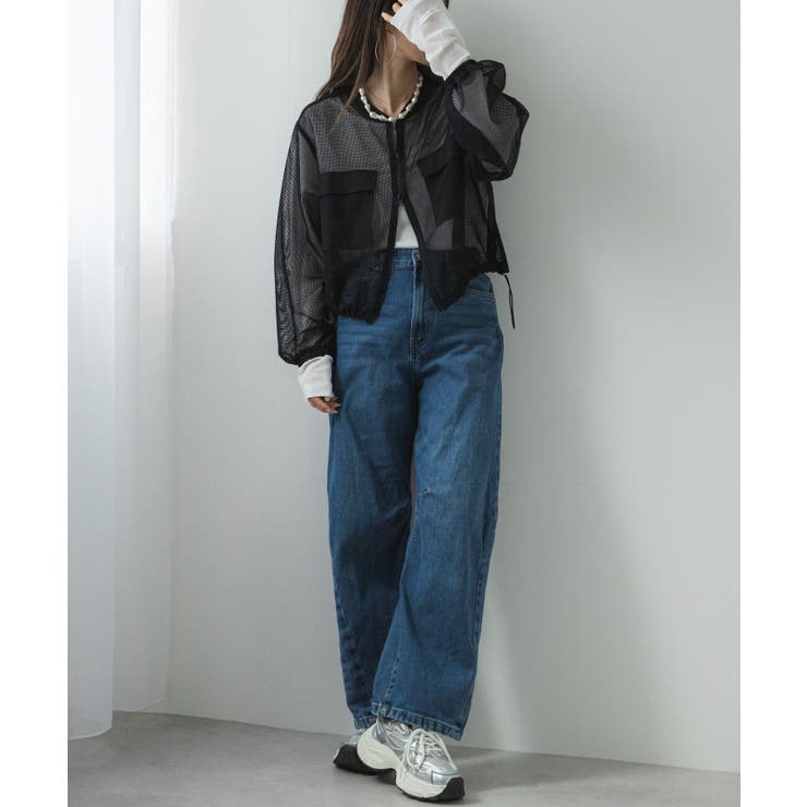 ボリュームスリーブメッシュブルゾン 韓国 夢展望 | 夢展望 | 詳細画像12 