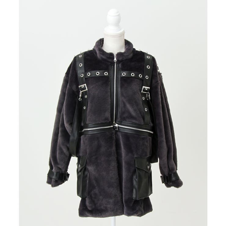 2WAYボンデージファーコート 量産型 地雷系 夢展望 | DearMyLove | 詳細画像28 