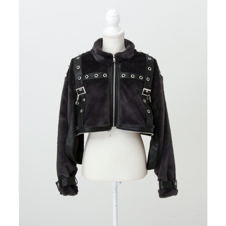 2WAYボンデージファーコート 量産型 地雷系 夢展望[品番：YU000047230