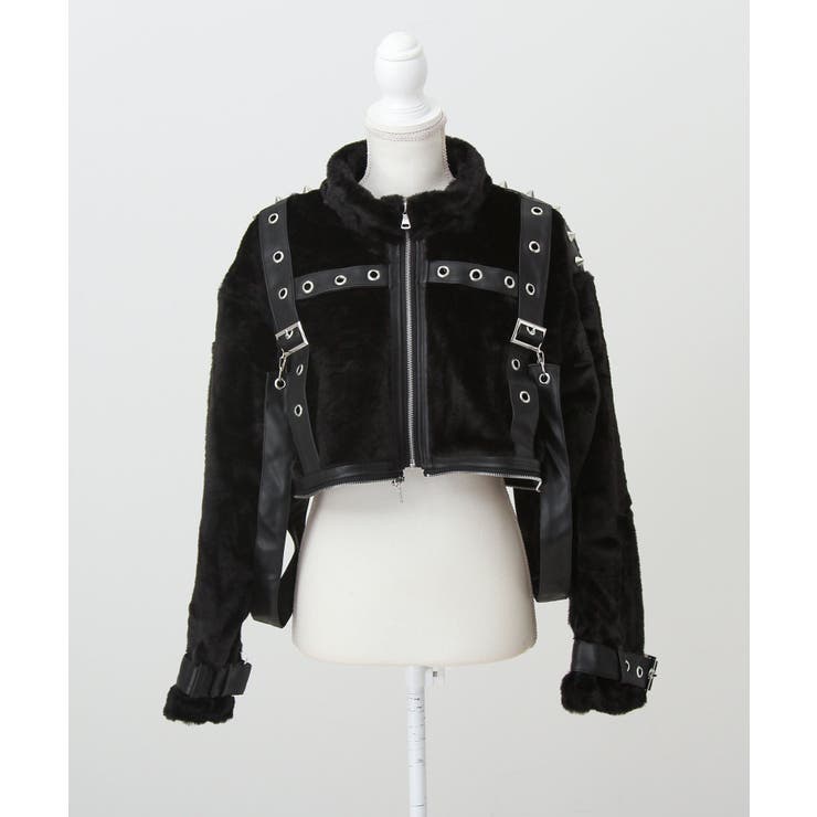 2WAYボンデージファーコート 量産型 地雷系 夢展望[品番：YU000047230