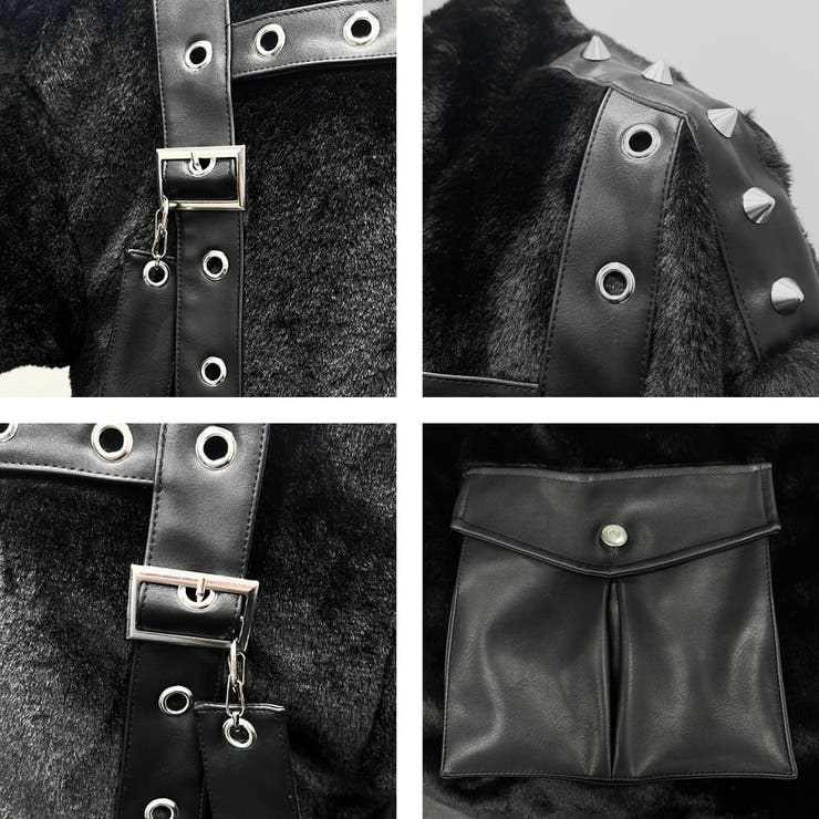 2WAYボンデージファーコート 量産型 地雷系 夢展望 | DearMyLove | 詳細画像38 