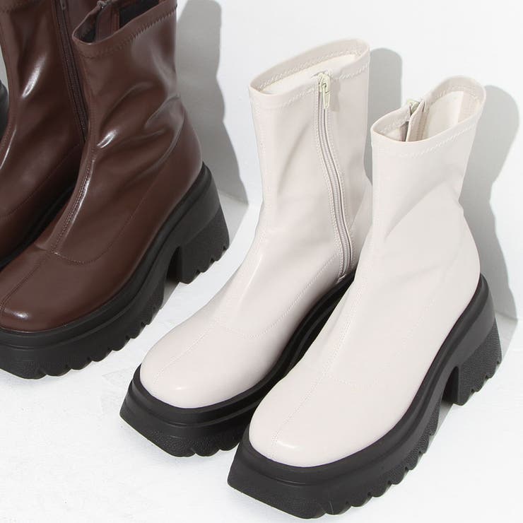 厚底ストレッチフィットショートブーツ 量産型 地雷系 | DearMyLove | 詳細画像43 