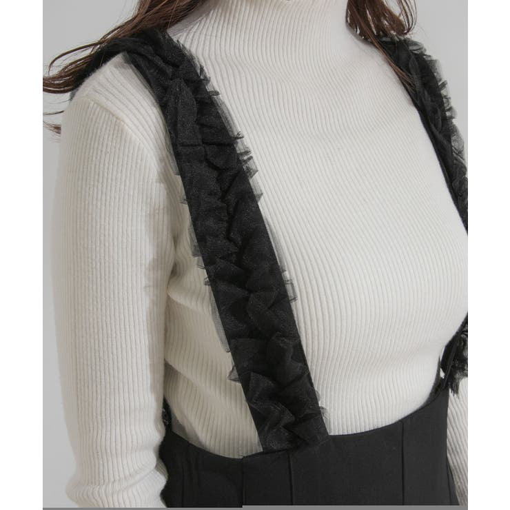 ハイウエストフリルサスペンダーパンツ 【大きいサイズ有】 韓国 夢展望 | 夢展望 | 詳細画像24 