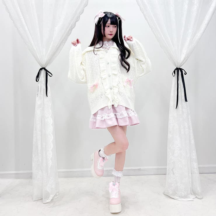 LIZLISA 量産型 地雷系 ロリータ フリフリ カーディガン LIZLISA 量産型 地雷系 ロリータ フリフリ カーディガン