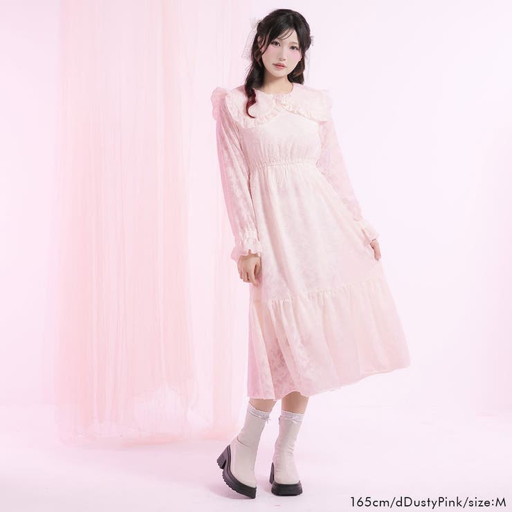 ジャガードレースセーラーワンピース 量産型 地雷系 夢展望 | DearMyLove | 詳細画像9 