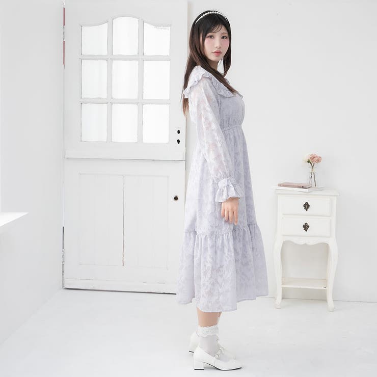 ジャガードレースセーラーワンピース 量産型 地雷系 夢展望 | DearMyLove | 詳細画像13 