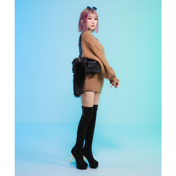 Diable baiser ブーツ 12cmヒールGALニーハイブーツ レディース