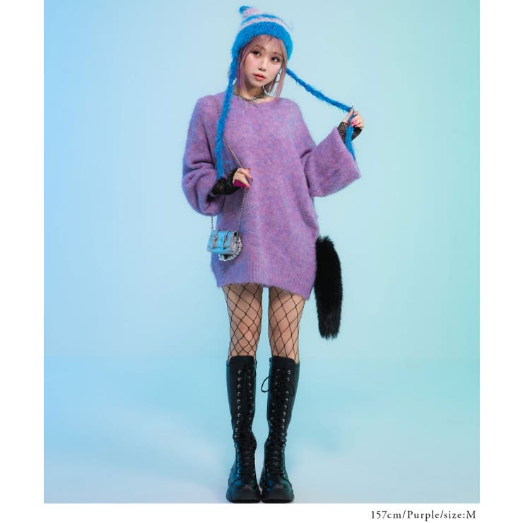 バックリボンニットチュニック 韓国 夢展望 | 夢展望 | 詳細画像15 