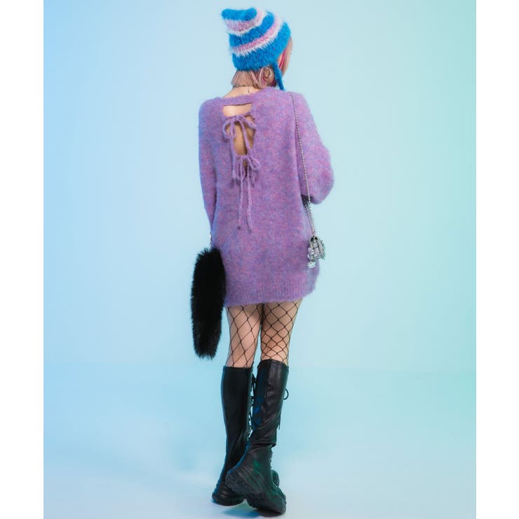 バックリボンニットチュニック 韓国 夢展望 | 夢展望 | 詳細画像16 