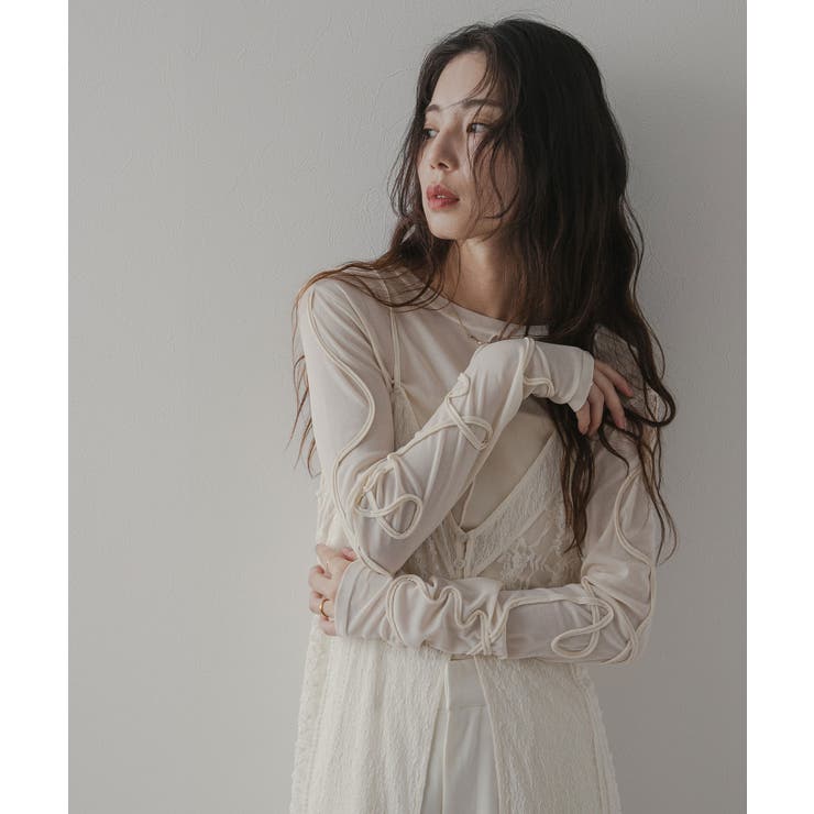 ループリボンシアートップス 韓国 夢展望 | 夢展望 | 詳細画像2 