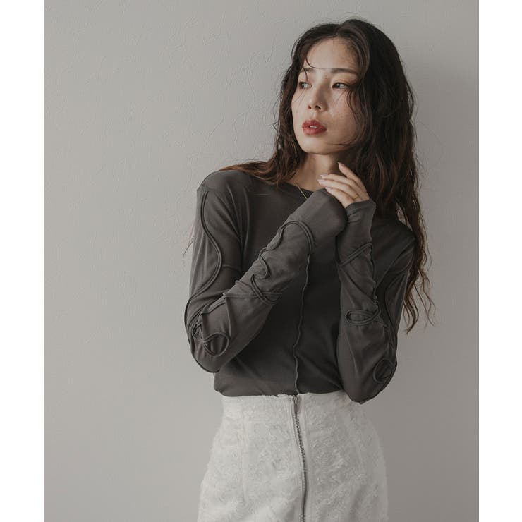 ループリボンシアートップス 韓国 夢展望 | 夢展望 | 詳細画像7 