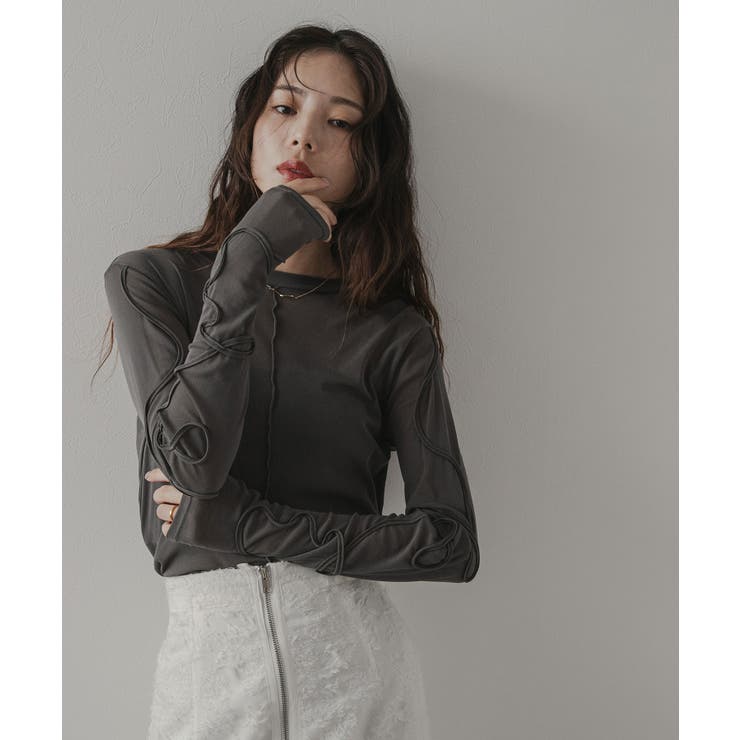 ループリボンシアートップス 韓国 夢展望 | 夢展望 | 詳細画像8 