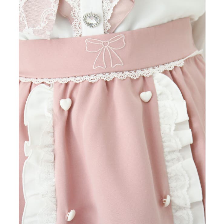 リボン刺繍ギャザースカート 量産型 地雷系 夢展望 | DearMyLove | 詳細画像6 