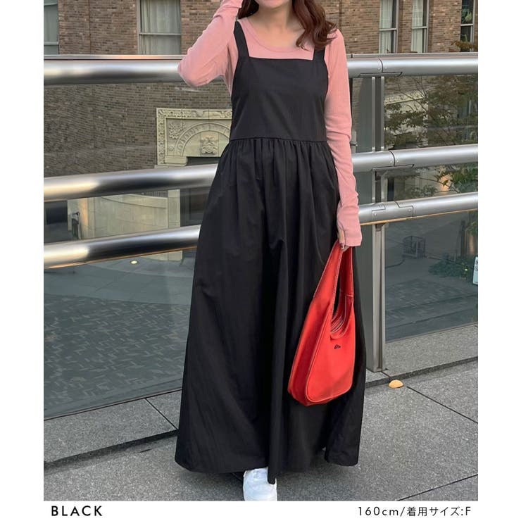 バックリボンタフタフレアワンピース 韓国 夢展望 | 夢展望 | 詳細画像12 