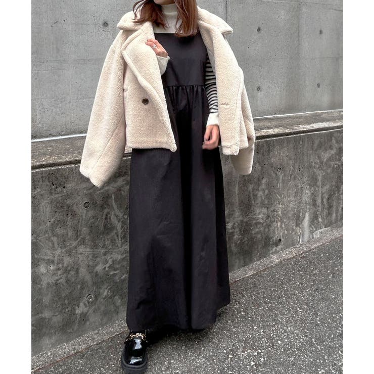 バックリボンタフタフレアワンピース 韓国 夢展望 | 夢展望 | 詳細画像15 