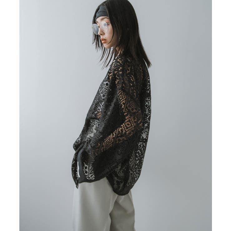 パッチワークレースオーバーサイズシャツ 韓国 夢展望 | 夢展望 | 詳細画像17 