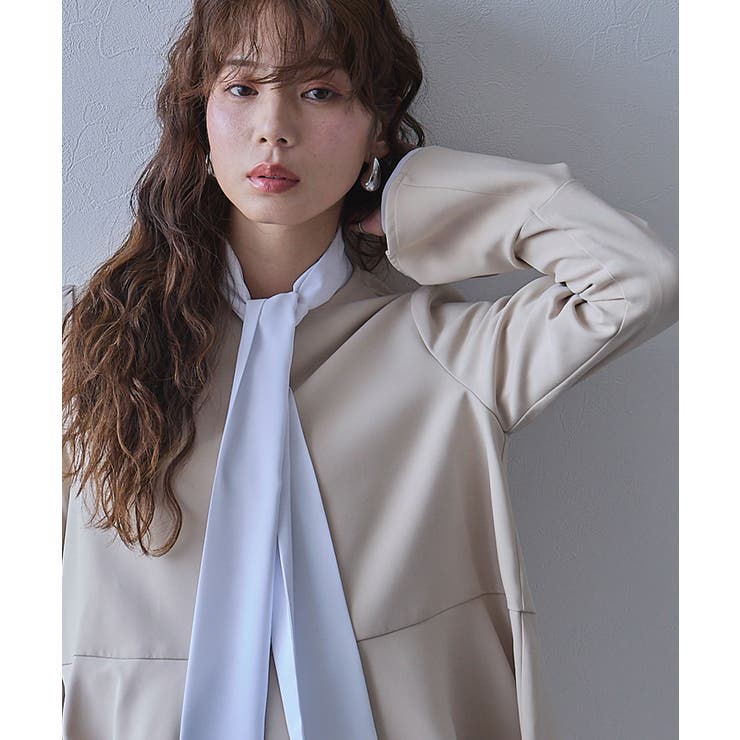 リボンタイロングカフスブラウス【大きいサイズ有】 韓国 夢展望 | 夢展望 | 詳細画像9 