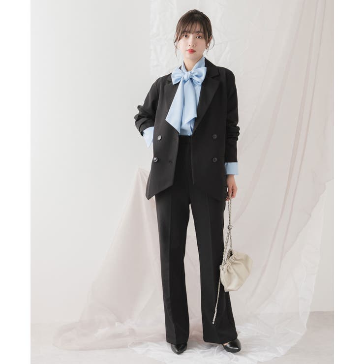 リボンタイロングカフスブラウス【大きいサイズ有】 韓国 夢展望 | 夢展望 | 詳細画像25 